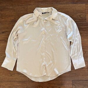 Zara Cream Button-down